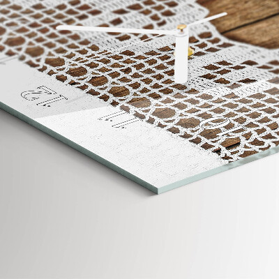 Rechthoekige glas klok verticaal Tafel