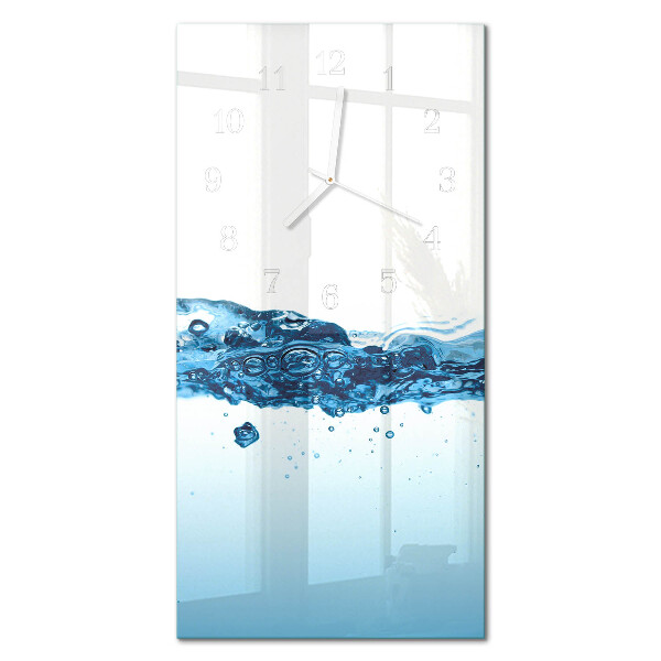 Decoratieve glazen klok verticaal Water