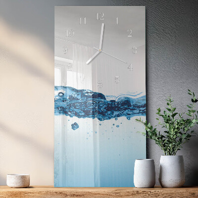Decoratieve glazen klok verticaal Water