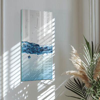 Decoratieve glazen klok verticaal Water