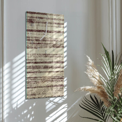 Verticale moderne glazen wandklok Tafelzeil