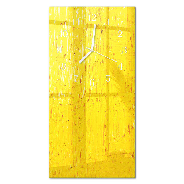 Decoratieve glazen klok verticaal Patroon