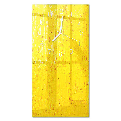Decoratieve glazen klok verticaal Patroon