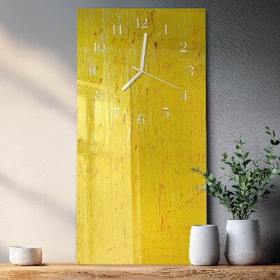 Decoratieve glazen klok verticaal Patroon