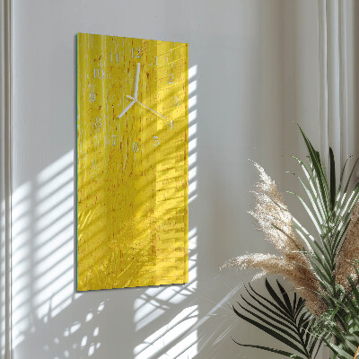 Decoratieve glazen klok verticaal Patroon