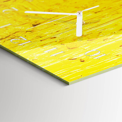 Decoratieve glazen klok verticaal Patroon
