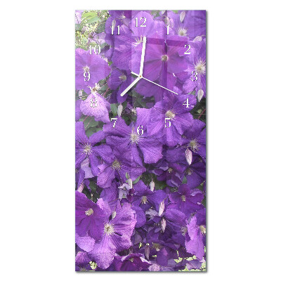 Glazen klok verticaal Sleutelbloemen
