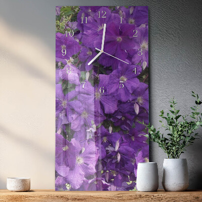 Glazen klok verticaal Sleutelbloemen