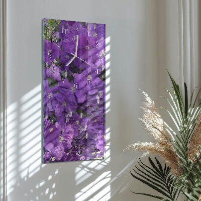 Glazen klok verticaal Sleutelbloemen
