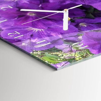 Glazen klok verticaal Sleutelbloemen