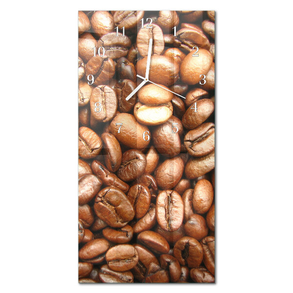 Decoratieve glazen klok verticaal Koffiebonen