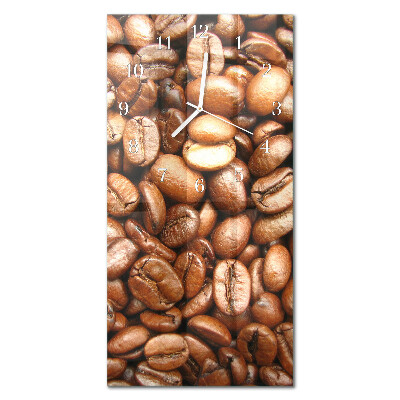 Decoratieve glazen klok verticaal Koffiebonen