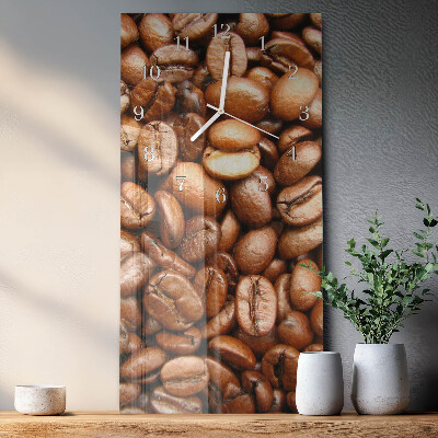 Decoratieve glazen klok verticaal Koffiebonen