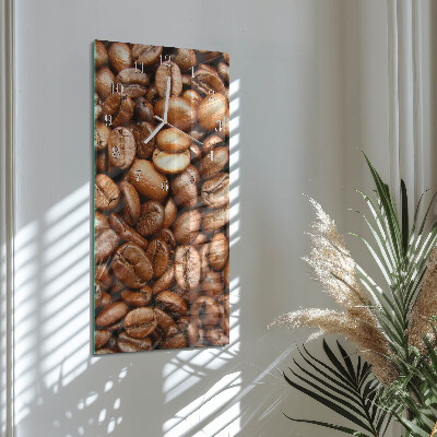 Decoratieve glazen klok verticaal Koffiebonen