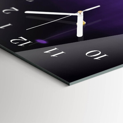 Verticale moderne glazen wandklok Patroon