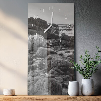 Decoratieve glazen klok verticaal Stenen