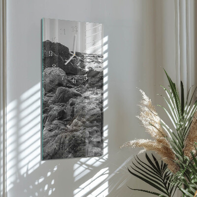 Decoratieve glazen klok verticaal Stenen