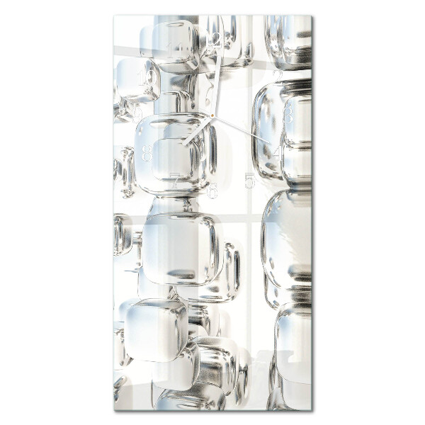 Rechthoekige glas klok verticaal 3D-kubus