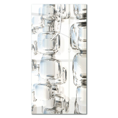 Rechthoekige glas klok verticaal 3D-kubus