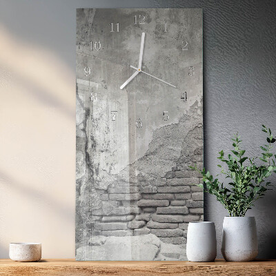 Glazen klok verticaal Muur