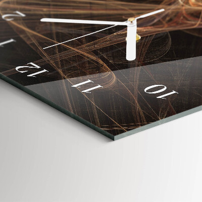 Verticale moderne glazen wandklok Patroon