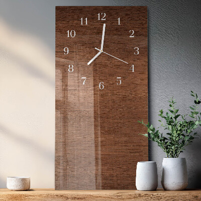 Rechthoekige glas klok verticaal Houten planken