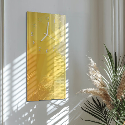 Verticale rechthoekige glazen wandklok Patroon