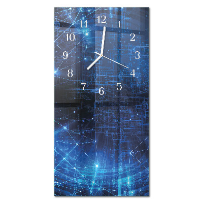 Glazen klok verticaal Matrix