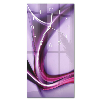 Decoratieve glazen klok verticaal Abstractie