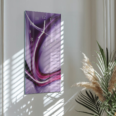 Decoratieve glazen klok verticaal Abstractie