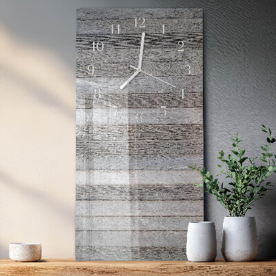 Rechthoekige glas klok verticaal Hout