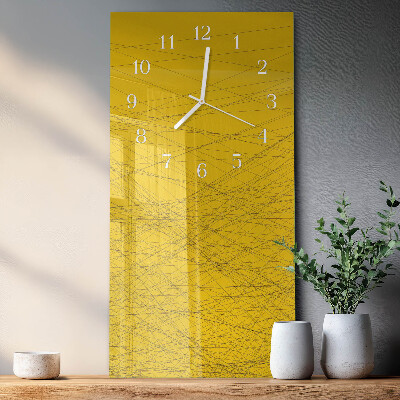Decoratieve glazen klok verticaal Strepen