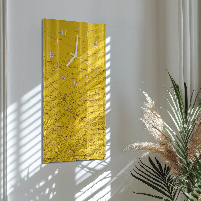 Decoratieve glazen klok verticaal Strepen