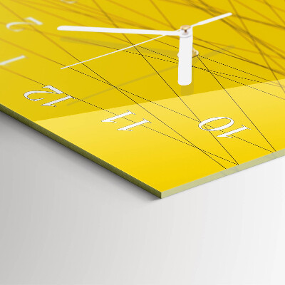 Decoratieve glazen klok verticaal Strepen