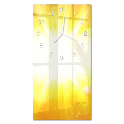 Decoratieve glazen klok verticaal Zonlicht
