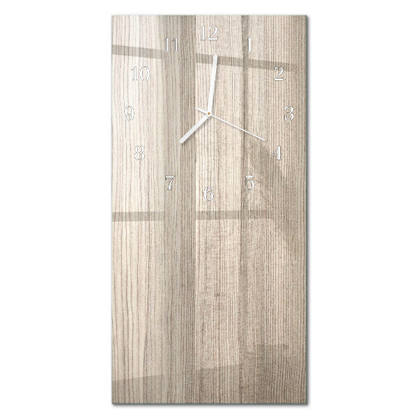 Rechthoekige glas klok verticaal Hout