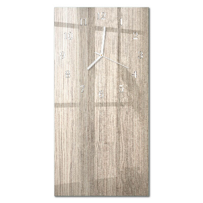 Rechthoekige glas klok verticaal Hout