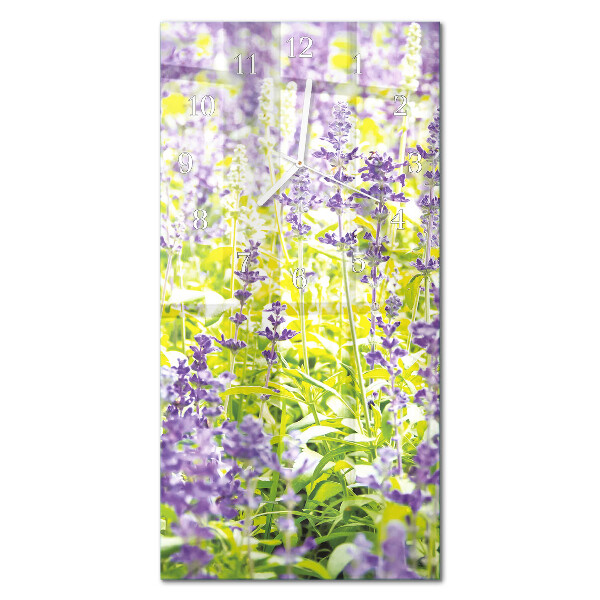 Decoratieve glazen klok verticaal Lavendel