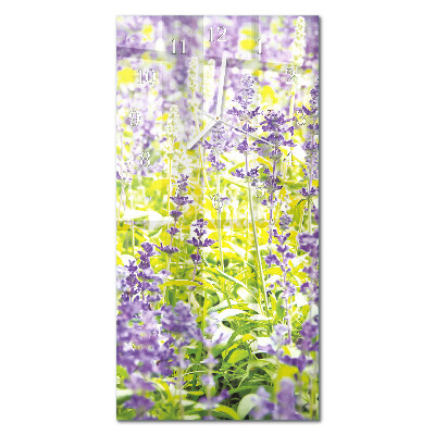 Decoratieve glazen klok verticaal Lavendel