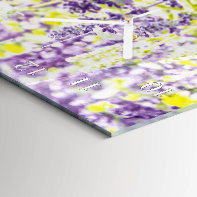 Decoratieve glazen klok verticaal Lavendel