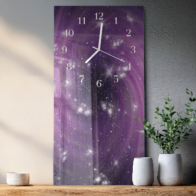 Rechthoekige glas klok verticaal Abstractie