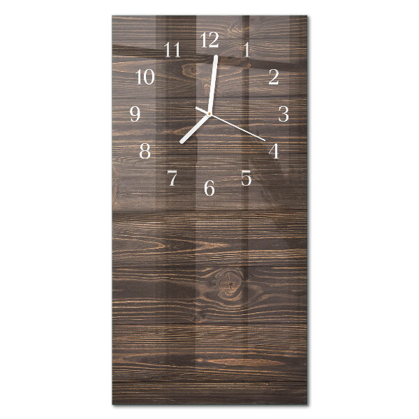 Decoratieve glazen klok verticaal Hout