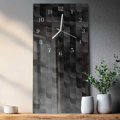 Decoratieve glazen klok verticaal Schaal
