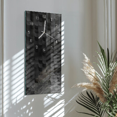 Decoratieve glazen klok verticaal Schaal