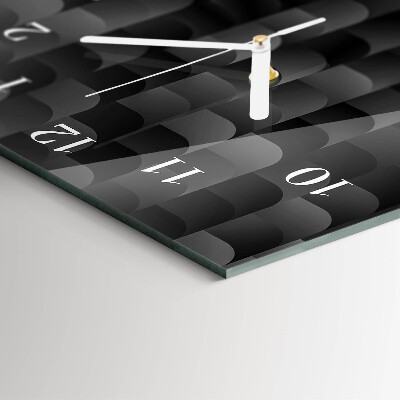 Decoratieve glazen klok verticaal Schaal
