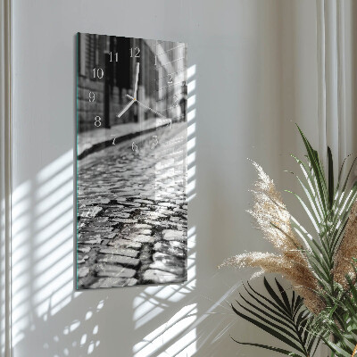 Decoratieve glazen klok verticaal Route