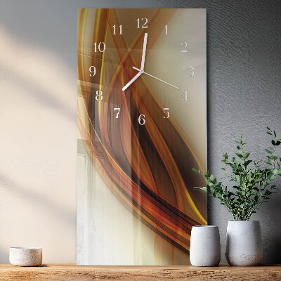 Rechthoekige glas klok verticaal Abstractie
