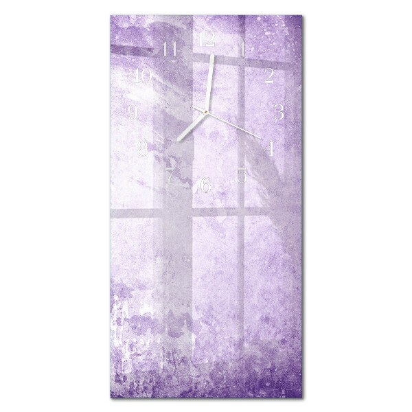 Decoratieve glazen klok verticaal Patroon