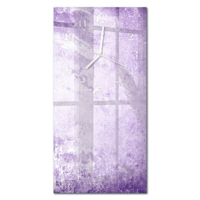 Decoratieve glazen klok verticaal Patroon