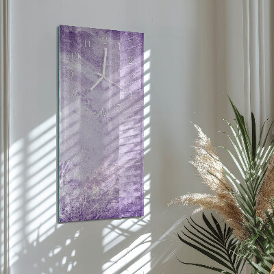 Decoratieve glazen klok verticaal Patroon